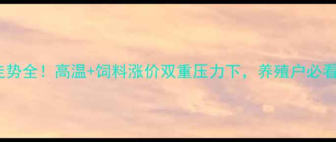图片 7月7日九江鸡蛋价格走势全！高温+饲料涨价双重压力下，养殖户必看市场行情与应对攻略1