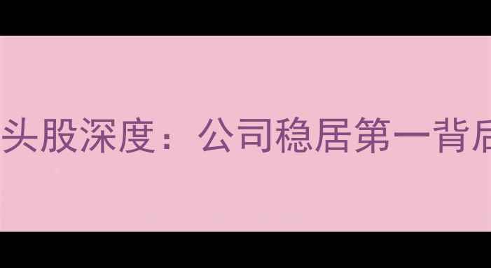 图片 中国猪饲料行业龙头股深度：公司稳居第一背后的三大核心优势1