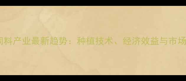 图片 云南玉米饲料产业最新趋势：种植技术、经济效益与市场前景分析1