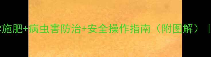 图片 农药使用全攻略：科学施肥+病虫害防治+安全操作指南（附图解）｜农业技术部权威发布1
