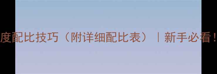 图片 农药倍数计算公式+浓度配比技巧（附详细配比表）｜新手必看！避免药害的黄金法则