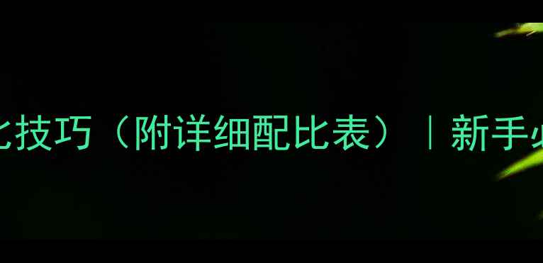 图片 农药倍数计算公式+浓度配比技巧（附详细配比表）｜新手必看！避免药害的黄金法则1