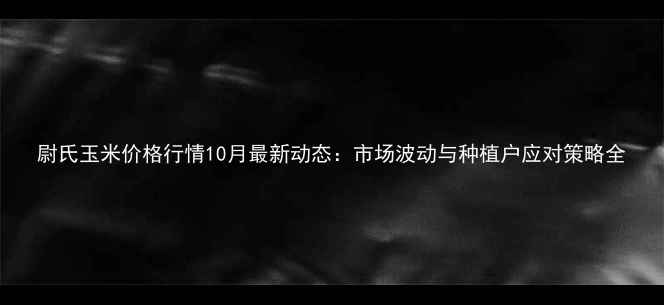 图片 尉氏玉米价格行情10月最新动态：市场波动与种植户应对策略全