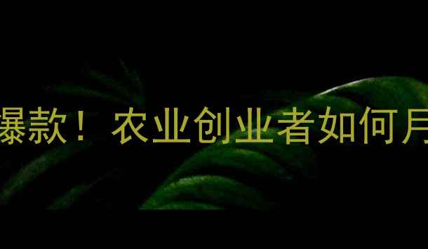 图片 新希望猪饲料代销爆款！农业创业者如何月入5W+的实战经验1