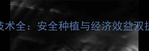 图片 无农药芒果种植技术全：安全种植与经济效益双提升的产业新趋势