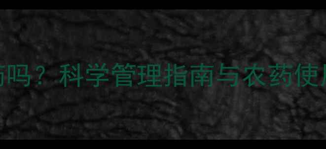 图片 梨树结果期必须施农药吗？科学管理指南与农药使用规范（附操作步骤）