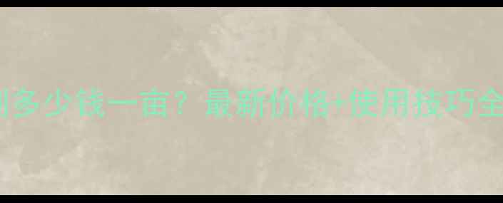 图片 烟嘧莠异丙除草剂多少钱一亩？最新价格+使用技巧全（附购买指南）1