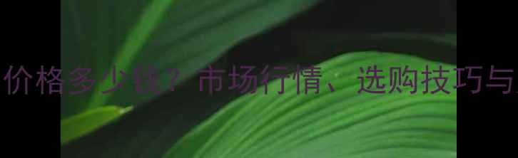 图片 玉米种衣剂价格多少钱？市场行情、选购技巧与成本效益全