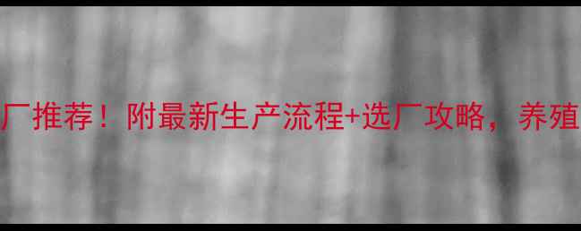 图片 番禺饲料厂推荐！附最新生产流程+选厂攻略，养殖户必看🐔