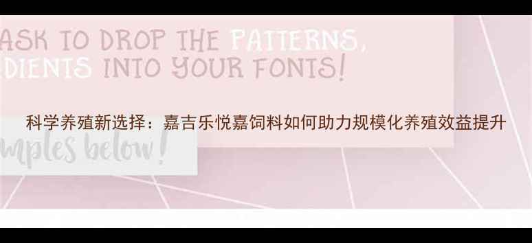 图片 科学养殖新选择：嘉吉乐悦嘉饲料如何助力规模化养殖效益提升