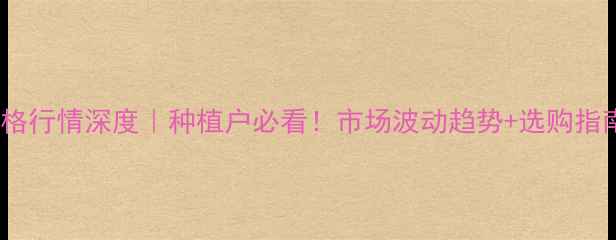 图片 花生米价格行情深度｜种植户必看！市场波动趋势+选购指南全公开1