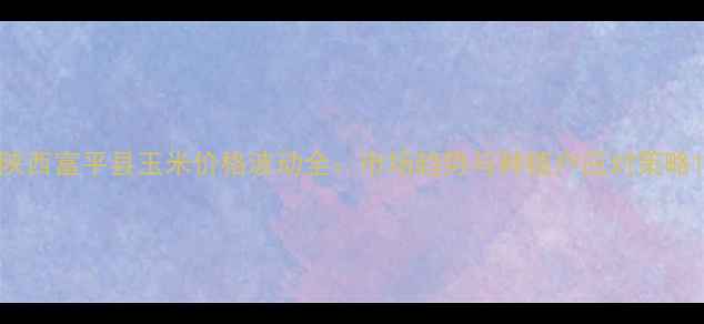图片 陕西富平县玉米价格波动全：市场趋势与种植户应对策略1