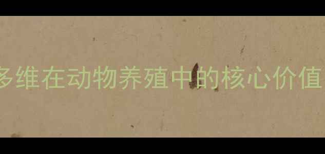 图片 饲料厂专用多维在动物养殖中的核心价值与应用指南1