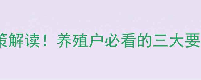 图片 饲料鱼收购政策解读！养殖户必看的三大要点与收益分析1