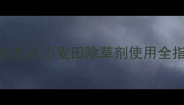 图片 高效除草技术：山东先达小麦田除草剂使用全指南（附种植方案）
