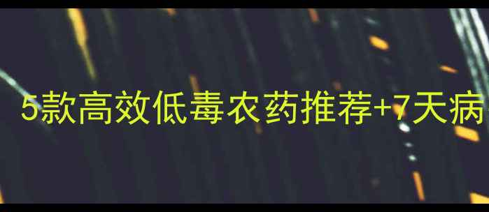 图片 🌟杨梅种植必看！5款高效低毒农药推荐+7天病害防治全攻略🌟1