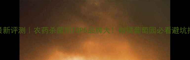 图片 🌱最新评测｜农药杀菌剂TOP5品牌大！柑橘葡萄园必看避坑指南