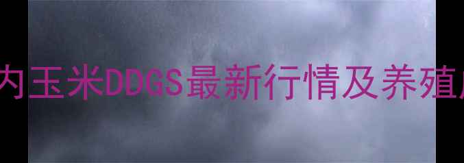 图片 🌾DDGS价格大起大落！国内玉米DDGS最新行情及养殖成本分析（附趋势预测）1