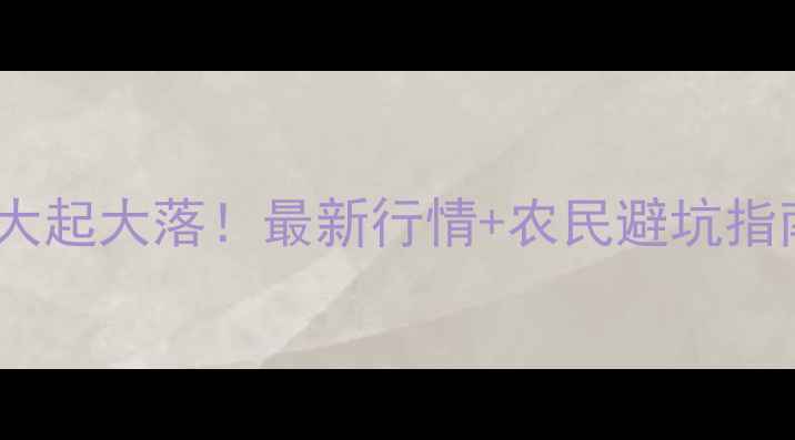 图片 🌾新疆玉米收购价大起大落！最新行情+农民避坑指南（附详细数据）1