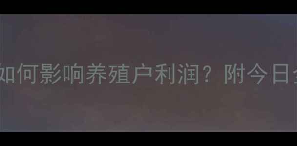 图片 🌾玉米价格波动预警！饲料成本如何影响养殖户利润？附今日全国玉米价格表（附详细分析）1