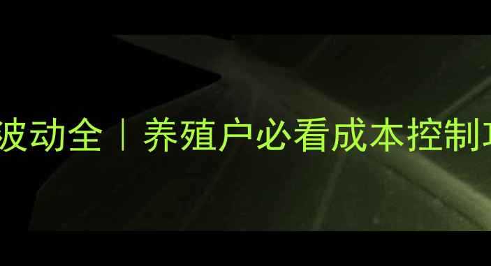图片 🐷💰最新猪饲料价格波动全｜养殖户必看成本控制攻略（附行业报告）1