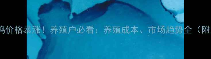 图片 🔥12月白羽鸡价格暴涨！养殖户必看：养殖成本、市场趋势全（附最新数据）1
