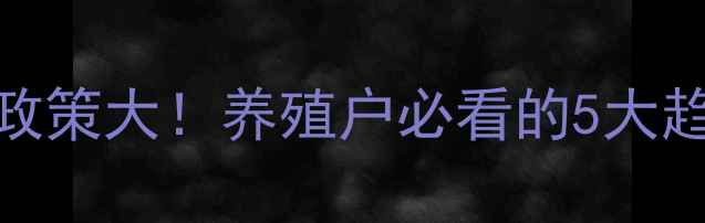 图片 🔥农业部饲料政策大！养殖户必看的5大趋势与实操指南
