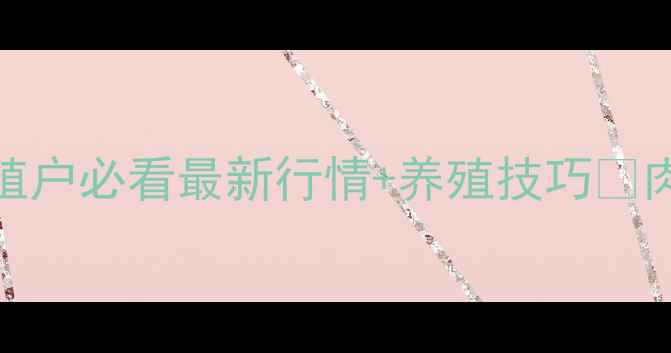 图片 🔥肉毛鸡价格大起底！养殖户必看最新行情+养殖技巧🌟肉鸡养殖价格行情农业资讯