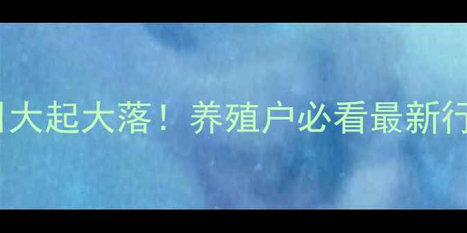 图片 🔥诸城生猪价格今日大起大落！养殖户必看最新行情+养殖避坑指南🔥