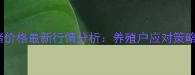 图片 9月15日济宁生猪价格最新行情分析：养殖户应对策略与市场趋势解读