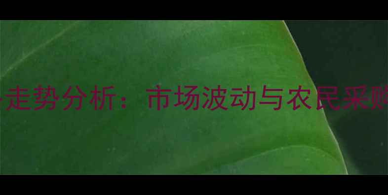 图片 三唑磷价格走势分析：市场波动与农民采购策略指南2