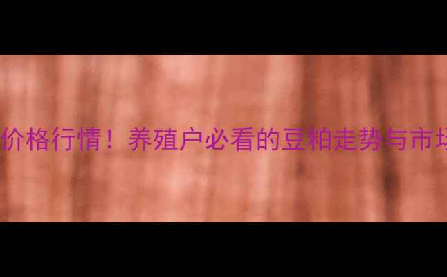 图片 今日更新大连日清豆粕价格行情！养殖户必看的豆粕走势与市场预测（附详细数据）2