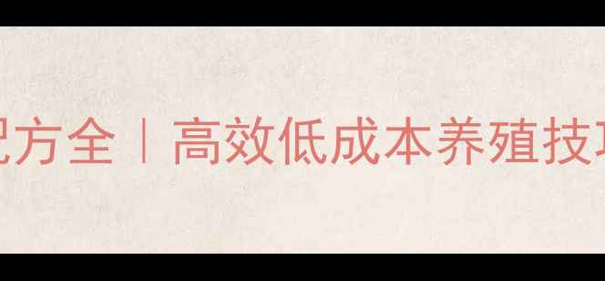 图片 养殖河鱼饲料配方全｜高效低成本养殖技巧，新手必看！