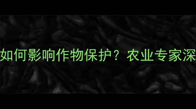 图片 农药代参胺的碱性特性如何影响作物保护？农业专家深度使用要点与配伍禁忌