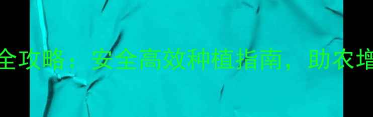 图片 农药使用全攻略：安全高效种植指南，助农增收必看！