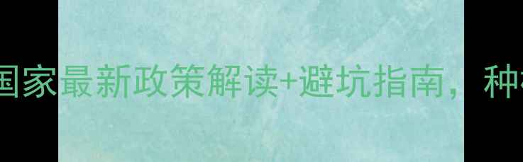 图片 农药使用新规！国家最新政策解读+避坑指南，种植户必看！🌾💡2