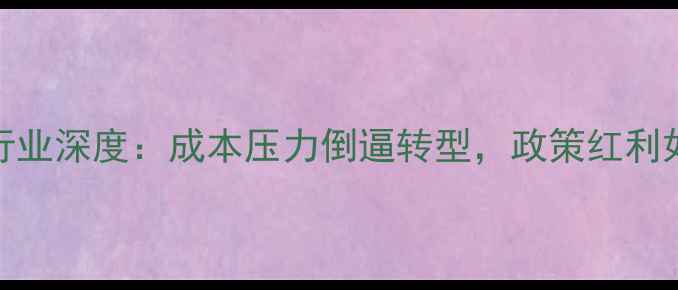 图片 农药农资行业深度：成本压力倒逼转型，政策红利如何抓住？