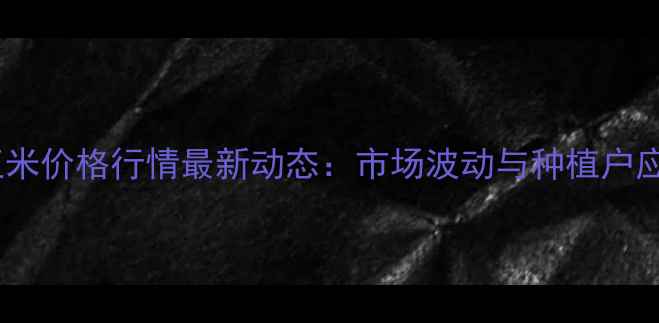 图片 吉林德惠玉米价格行情最新动态：市场波动与种植户应对策略全2