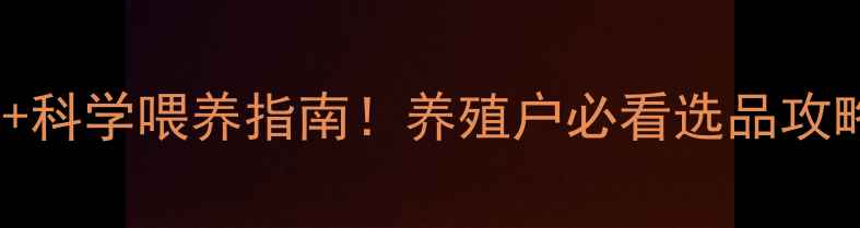 图片 吉林牛饲料推荐TOP10+科学喂养指南！养殖户必看选品攻略（附成本控制秘籍）