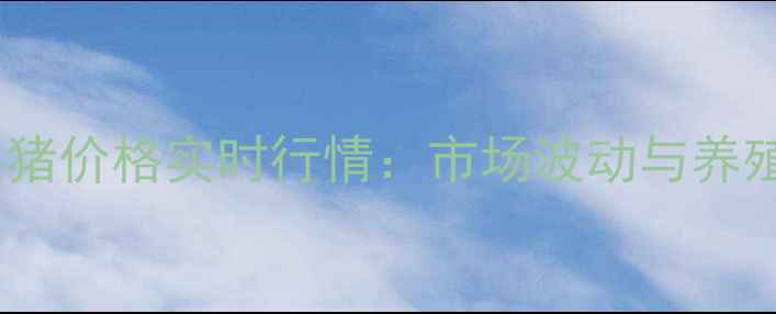 图片 周口商水今日生猪价格实时行情：市场波动与养殖户应对策略全2
