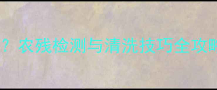 图片 哈密瓜如何安全食用？农残检测与清洗技巧全攻略｜附权威选购指南2