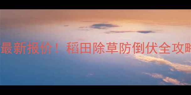 图片 宝囊二甲戊灵厂家价格最新报价！稻田除草防倒伏全攻略（附防伪查询指南）1