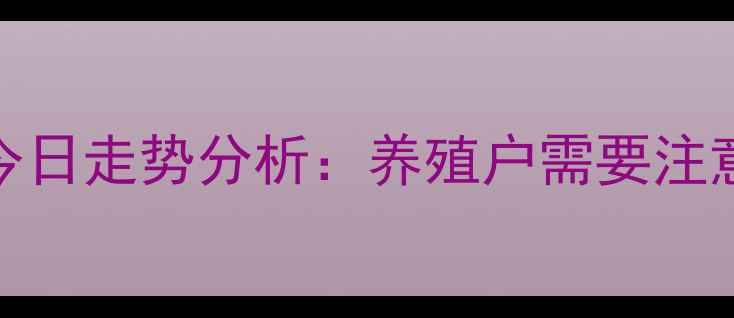 图片 山东肉毛鸡价格今日走势分析：养殖户需要注意哪些关键指标？