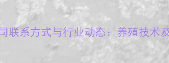 图片 山东饲料公司联系方式与行业动态：养殖技术及产品推荐全