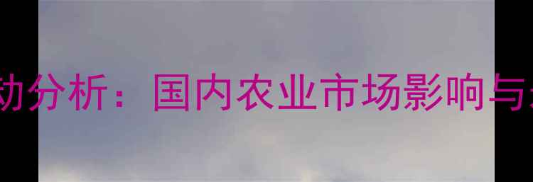 图片 山德生价格波动分析：国内农业市场影响与未来趋势解读2