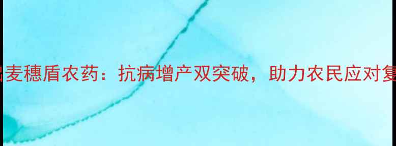 图片 拜耳全新推出麦穗盾农药：抗病增产双突破，助力农民应对复杂种植环境2