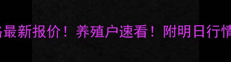 图片 明天辽宁省肉毛鸡价格最新报价！养殖户速看！附明日行情走势图+养殖避坑指南