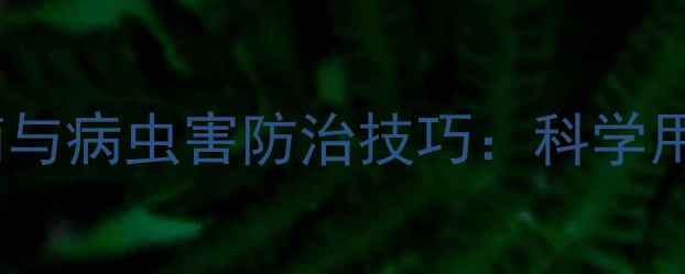 图片 最新农药使用指南与病虫害防治技巧：科学用药提升作物产量1