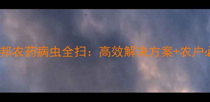 图片 最新山东慧邦农药病虫全扫：高效解决方案+农户必看！🌱✨1