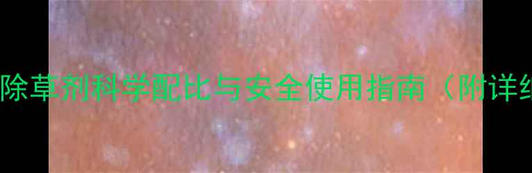 图片 最新版：麦田除草剂科学配比与安全使用指南（附详细操作手册）2